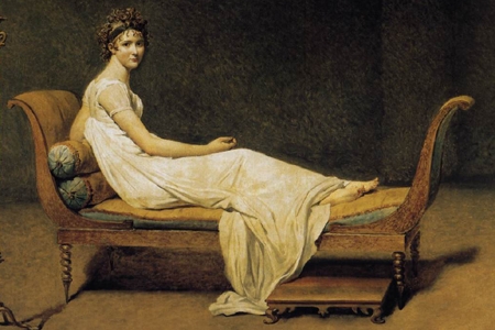 Jacques-Louis David, Madame Récamier in einem Chemisenkleid, 1800