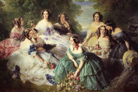 Franz Xavier Winterhalter, 1855, Krinolinenmode